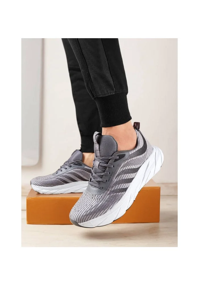 Bacca Bucci Grey APEX Athletic Running Shoes for Men | Best Price UAE